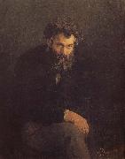 Ilia Efimovich Repin Shishkin portrait oil